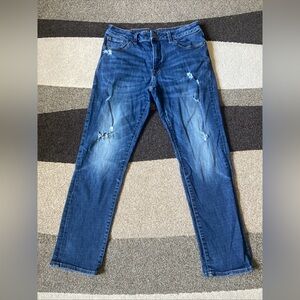 American Eagle Jeans Mens 33x30 Dark Wash Blue Slim Straight Denim